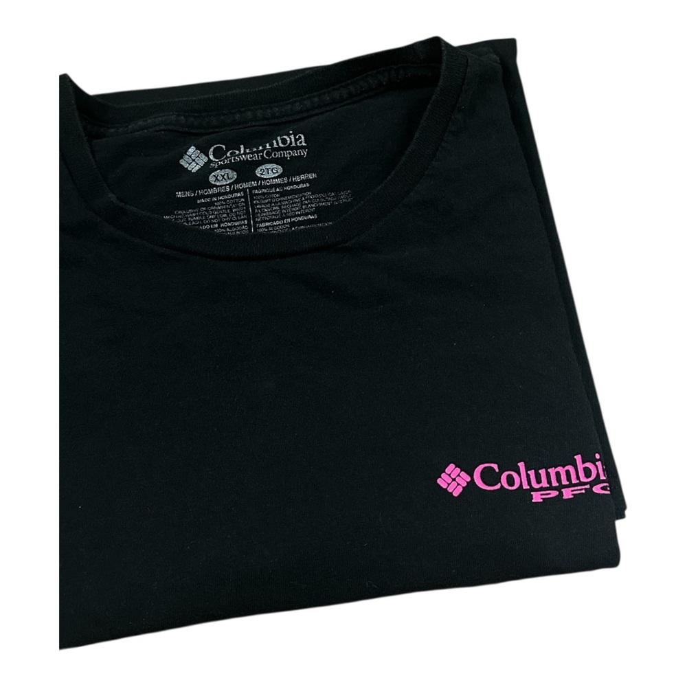 Columbia PFG Men’s XXL Graphic Fishing T-Shirt – Black Neon Snook